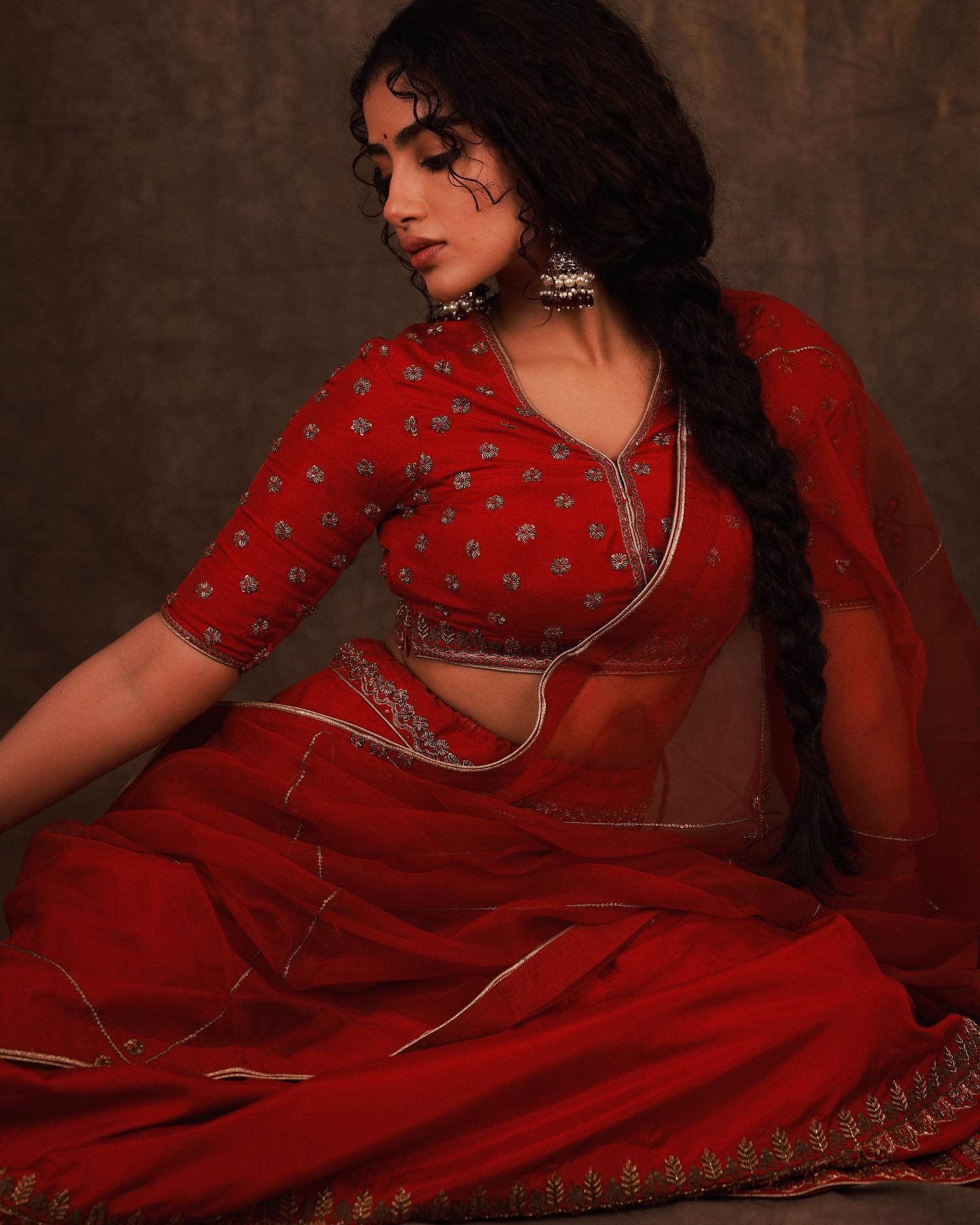 Red Hot Anupama Parameswaran In Saree Bollywood Fever