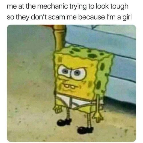 at mechanic Spongebob memes