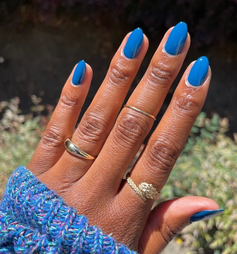 Electric Blue Trending Nail Color 2022