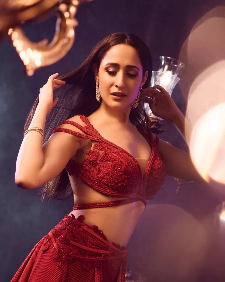Red Hot Pragya Jaiswal Elegant Look