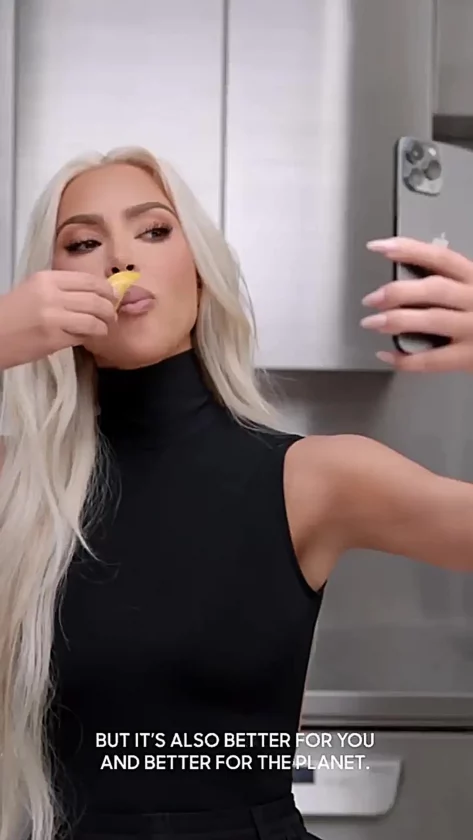 Kim Kardashian was mocked for taking zero bites of food in the Beyond Meat ad