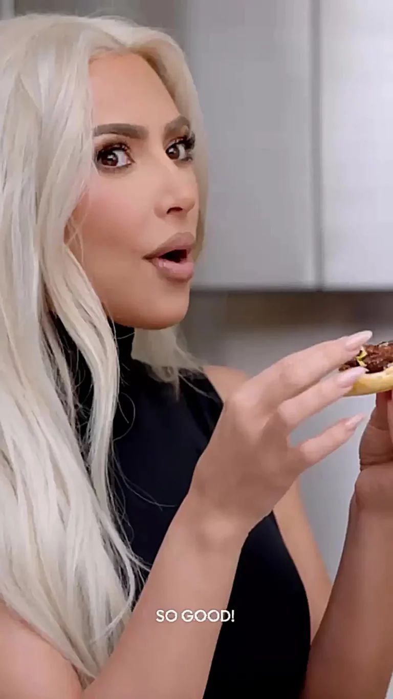 Kim Kardashian was mocked for taking zero bites of food in the Beyond Meat ad