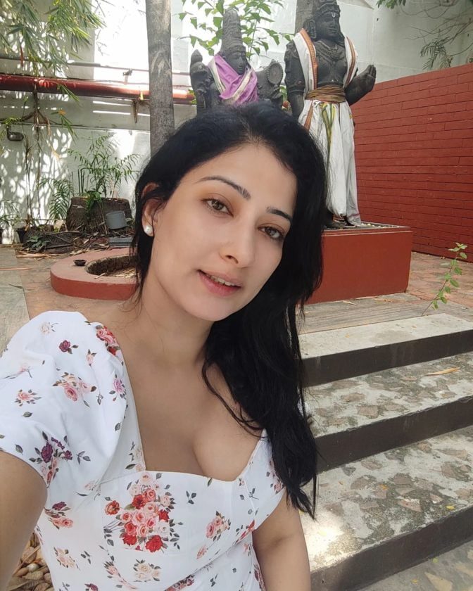 Niharica Raizada Blooming Hot in deep neck outfit