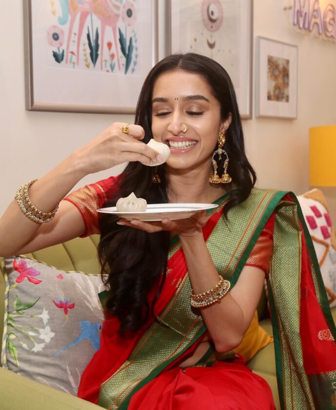 Shraddha Kapoor Posted Pictures With Bappa 
