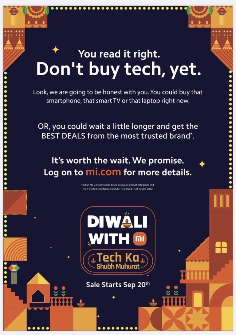 Xiaomi India Asking People Not Buy Tech