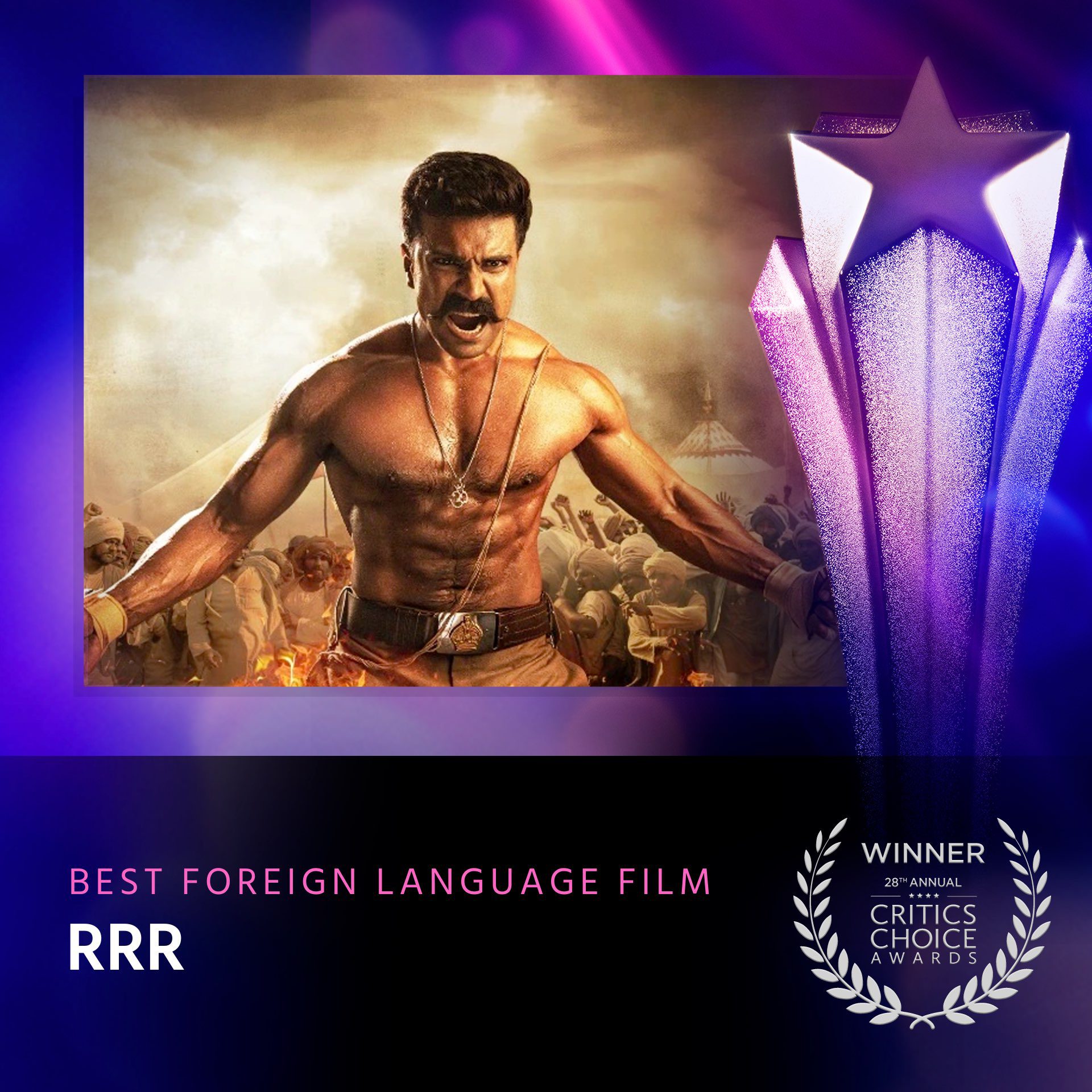 RRR won Critics Choice Award for the Best Foreign Language Film
