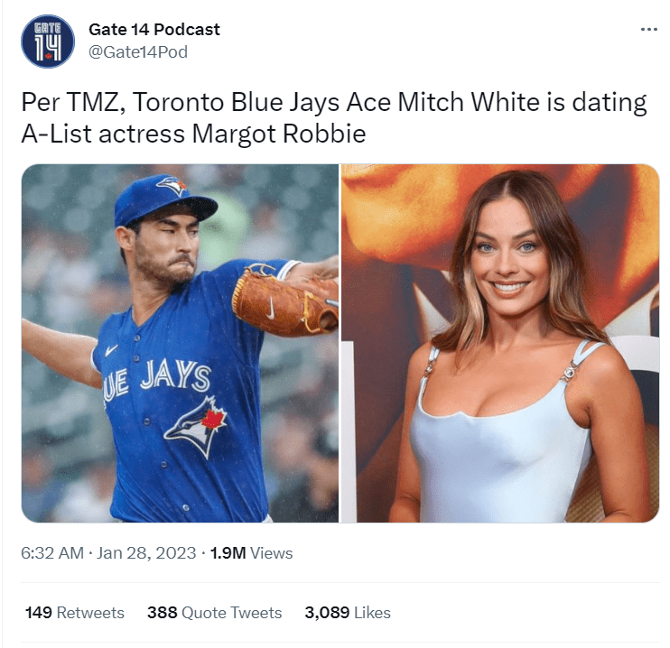 Why Per TMZ Margot Robbie Dating is Trending on Twitter?