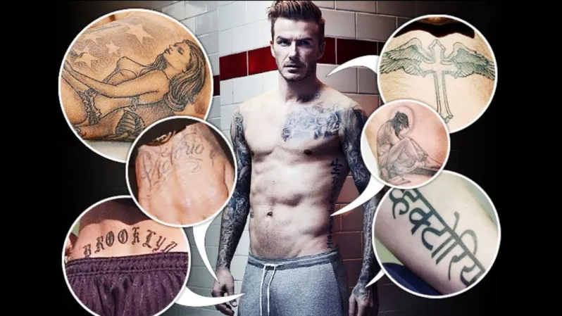 How many Tattoos does David Beckham have?