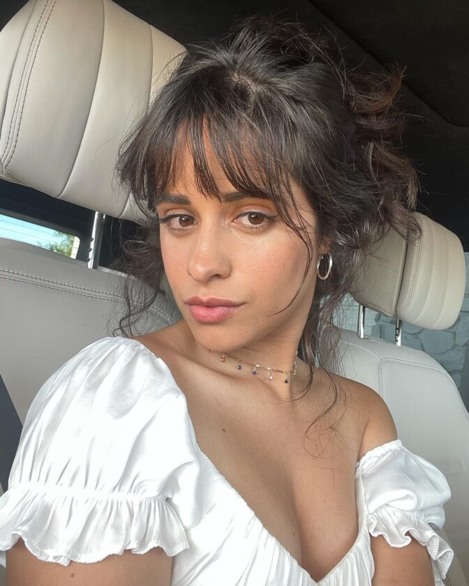 Hot Camila Cabello in white