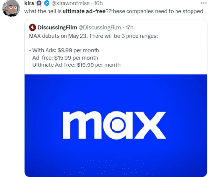 Read more about the article People are confused with Max’s Ultimate Ad-free