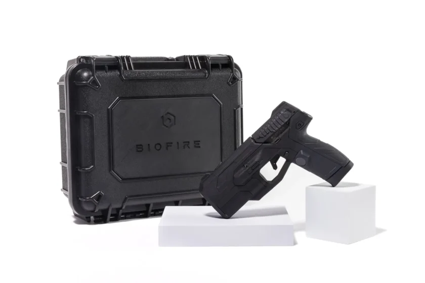 Smart Gun with fingerprint and facial recognition unlocking system