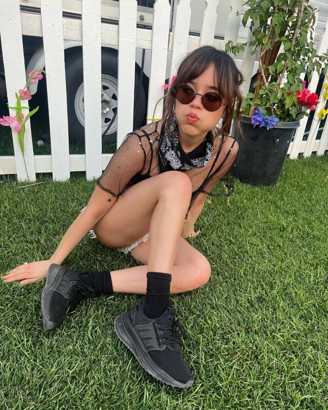 Sexy Jenna Ortega Too hot to handle for Adidas 
