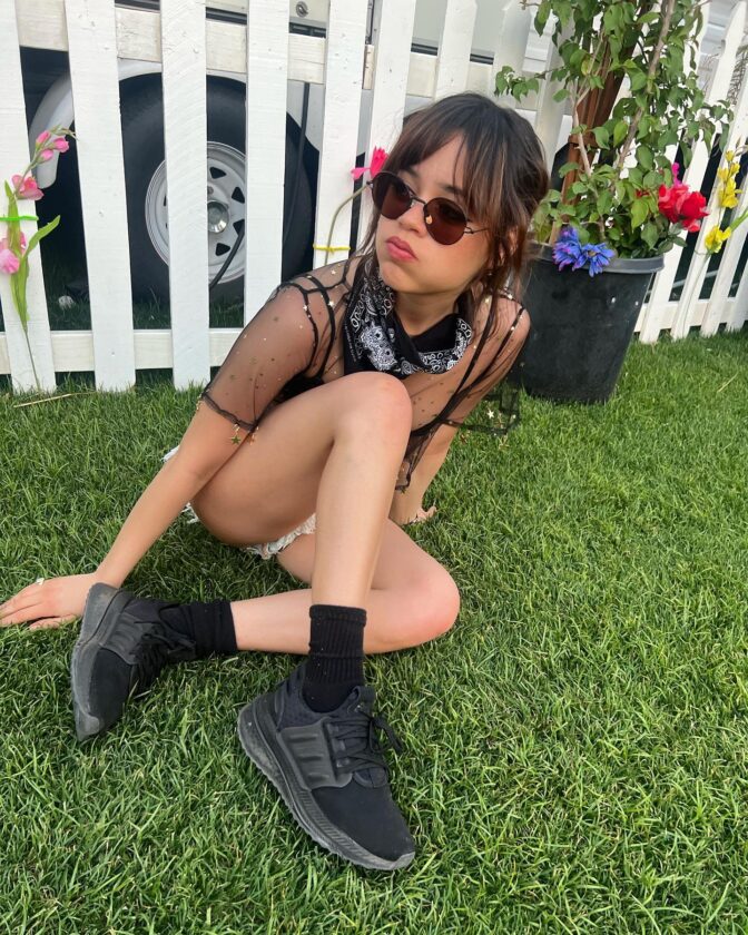 Sexy Jenna Ortega Too hot to handle for Adidas 