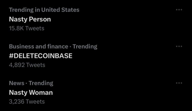 Delete Coinbase Trending On Twitter