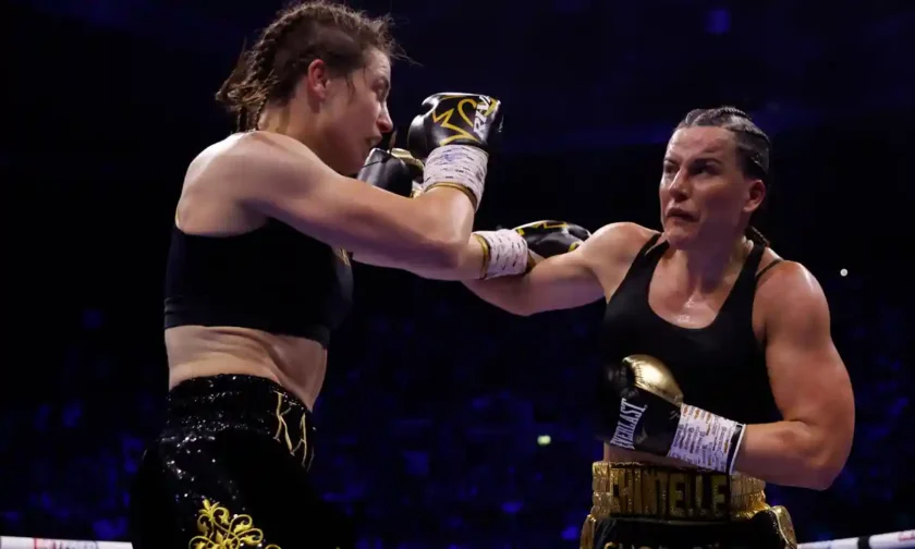 Katie Taylor experiences her first loss while Chantelle Cameron successfully defends her titles
