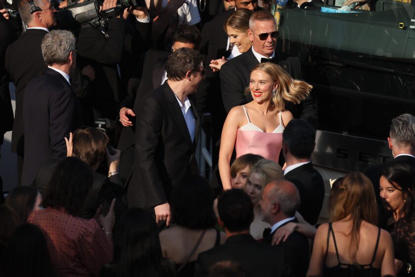 Scarlett Johansson and Colin Jost at the Cannes Film Festival