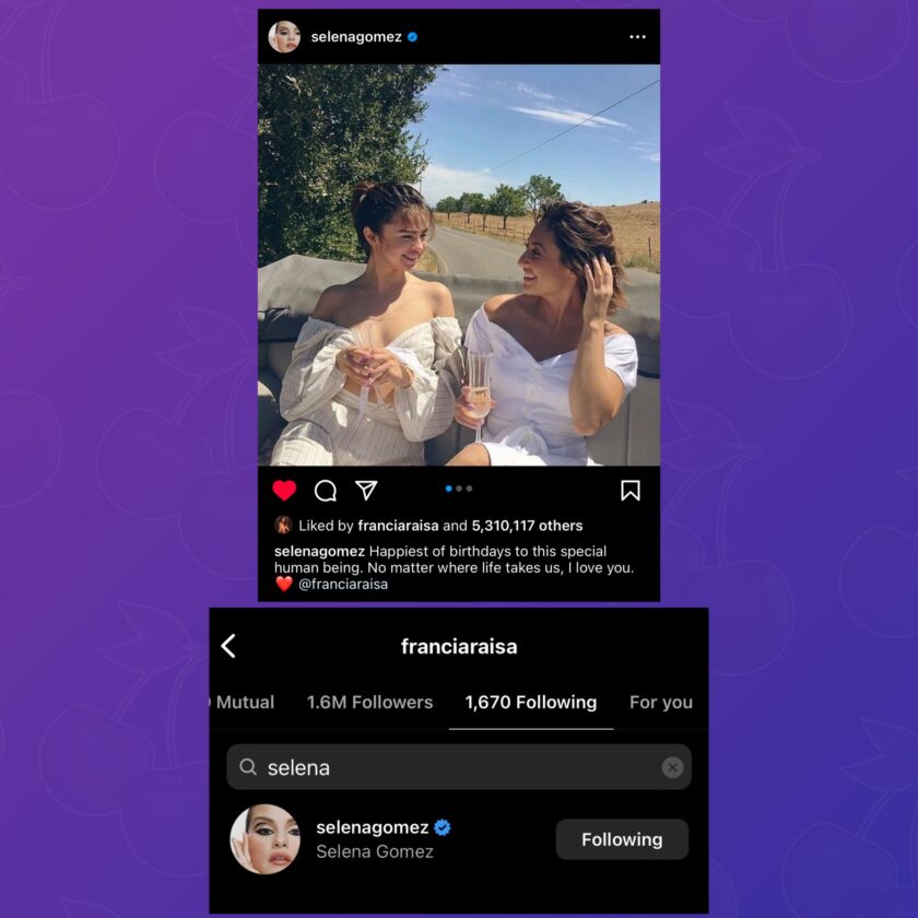 Francia Raisa Shows Love to Selena Gomez on Her Birthday: Likes Post and Re-Follows on Instagram