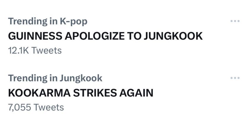 Why is #GuinnessApologizeToJungkook Trending on Twitter?