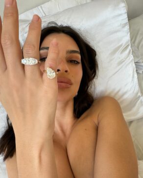 Emily Ratajkowski Transforms Engagement Ring into Two 'Divorce Rings'
