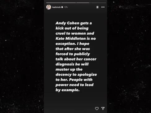 Read more about the article Leah McSweeney Says Andy Cohen Should Apologize to Kate Middleton