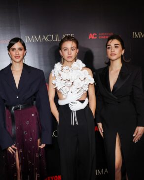 Sydney Sweeney no bra appearance at Immaculate Los Angeles premiere