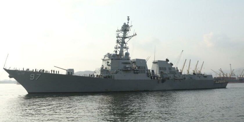 Indian Navy extends a warm welcome to USS Halsey (DDG-97)