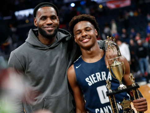 Read more about the article Bronny James Sets Sights on NBA Draft After Overcoming Health Challenges at USC