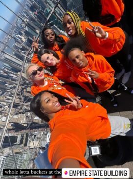 Read more about the article Angel Reese Posts Captivating NYC Selfie with Caitlin Clark and Fellow WNBA Draft Prospects