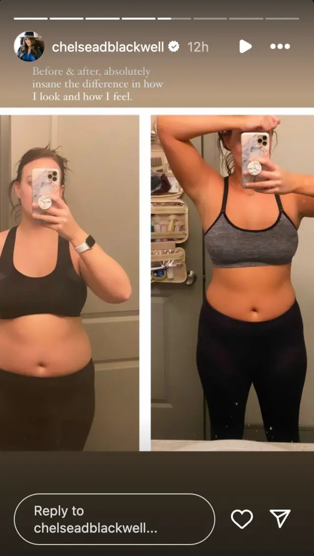 Chelsea Blackwell Shares Her Transformative Weight Loss in Sports Bra