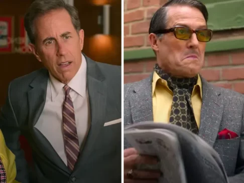 Read more about the article Jerry Seinfeld Calls Hugh Grant a ‘Pain in the Ass’ to Direct in New Film ‘Unfrosted’
