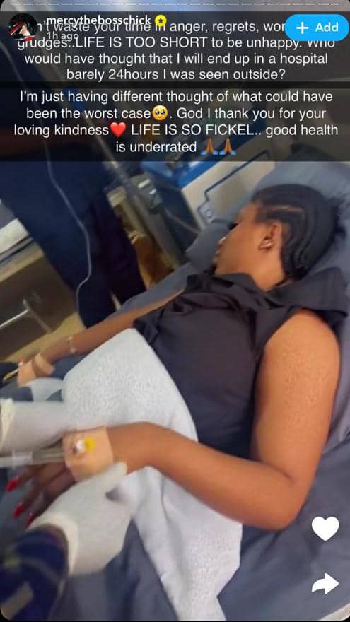 Mercy Eke Hospitalized Shortly After Yacht Party, Shares Reflective Message