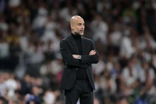 Read more about the article Pep Guardiola Shows Grace in Defeat as Manchester City’s Treble Dream Ends at the Hands of Real Madrid