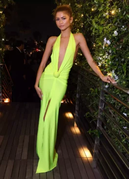 Zendaya Shines in Custom Tennis Ball Gown at "Challengers" Afterparty