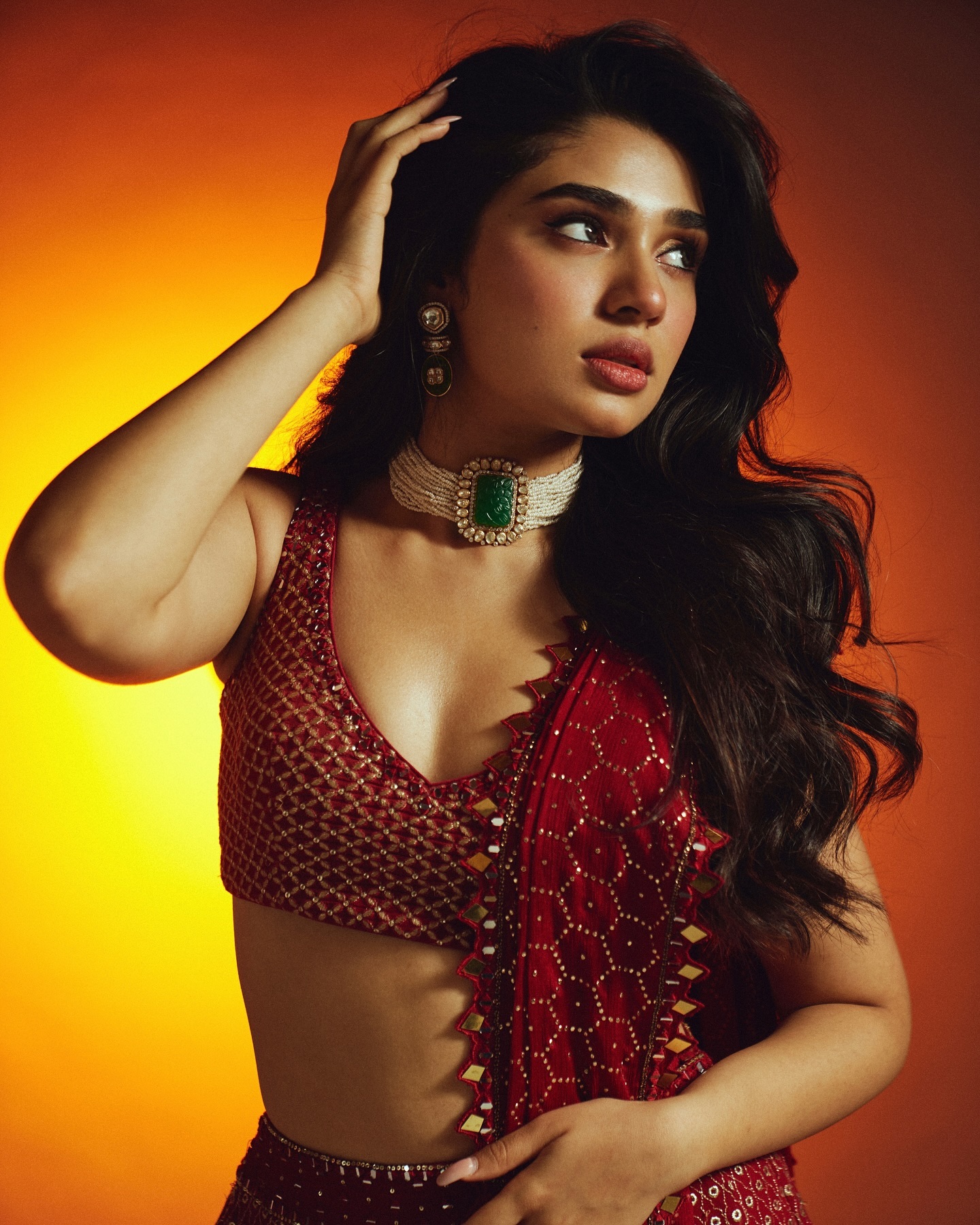 Red Hot Beauty Krithi Shetty's Scorching Style