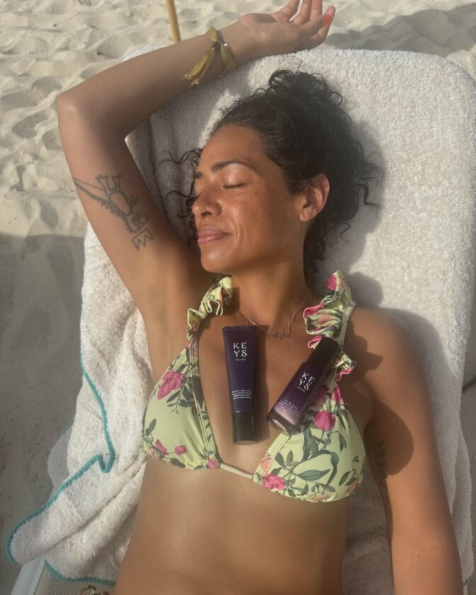 Alicia Keys Stuns in Bikini Beachside Photos Promoting Keys Soulcare
