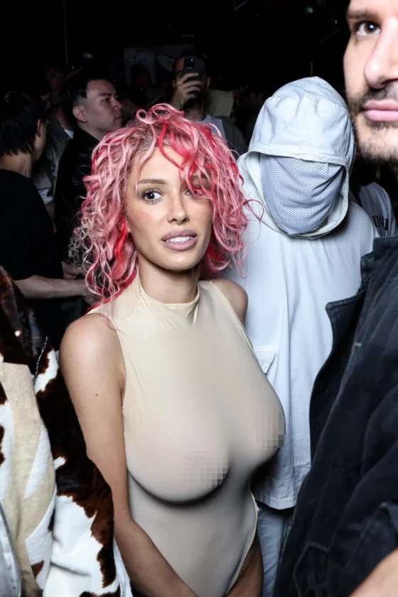Bianca Censori's Bold See-Through Look Steals the Spotlight During Paris Night Out