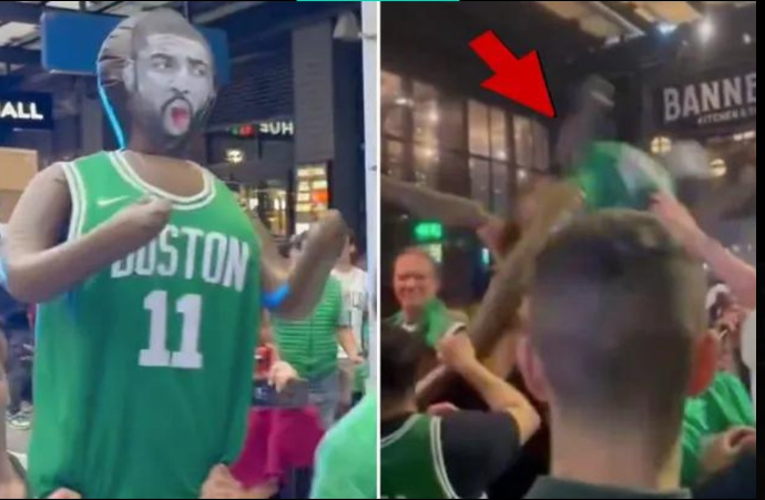 Read more about the article Celtics Fans Show Kyrie Irving He’s Not Welcome with Extreme Antics at NBA Finals Game