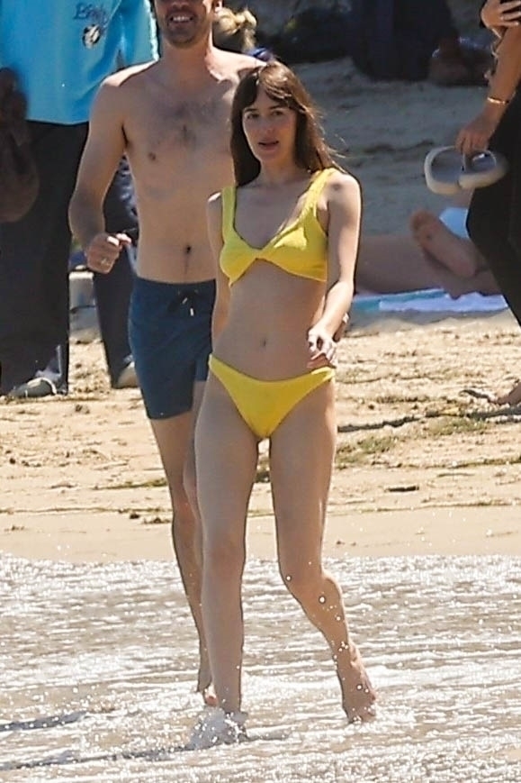 Dakota Johnson Stuns in Bikini in Malibu Beach Day with Pal Jeremy Allen White