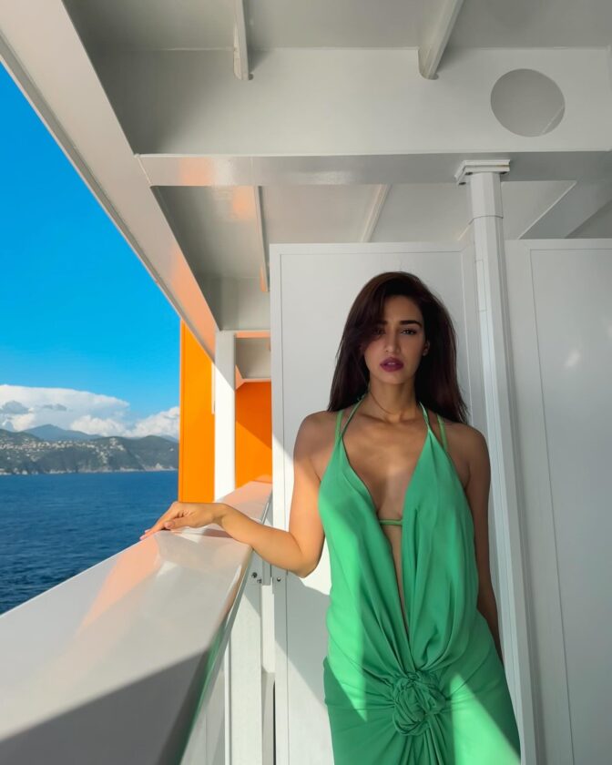 Disha Patani Dazzles in $1,390 Silvia Tcherassi Dress at Ambani's Cruise Bash