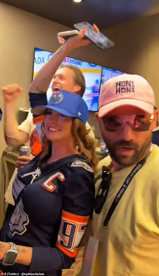 Edmonton Oilers Boob Flasher Fan Celebrates Stanley Cup Game 6 Win with Paul Bissonnette After Viral Moment