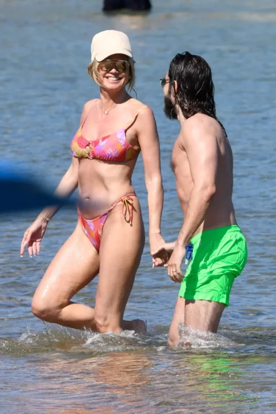 Heidi and Leni Klum Dazzle in Bikinis During Sardinia Vacation