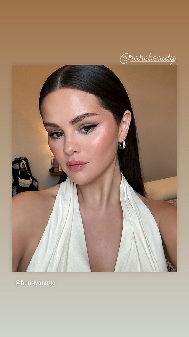 Selena Gomez Stuns in Latest Instagram Selfie with Rare Beauty Glam