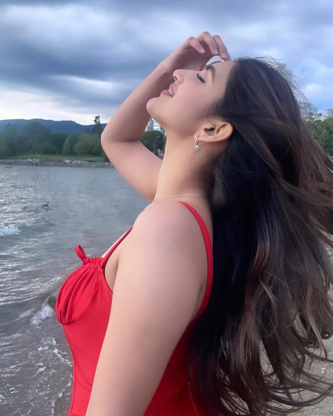 Sree Leela Stuns in Gorgeous Short Red Outfit