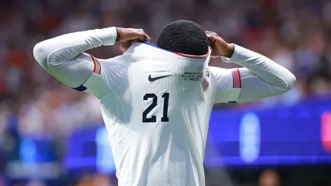 Read more about the article Tim Weah Apologizes for Red Card in Costly Copa America Loss to Panama