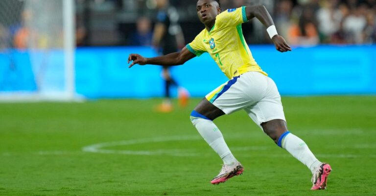 Read more about the article Vinicius Jr Shines with Brace as Brazil Triumphs in 2024 Copa America Clash