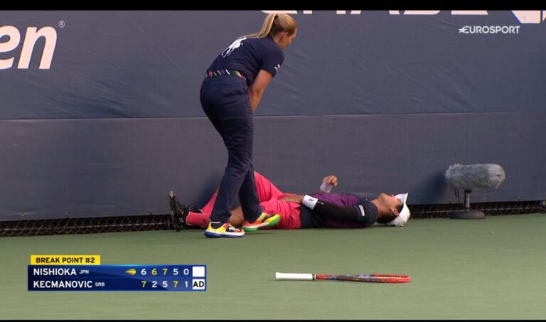 Yoshihito Nishioka Forced to Retire from U.S. Open After Scary Injury During Fifth Set
