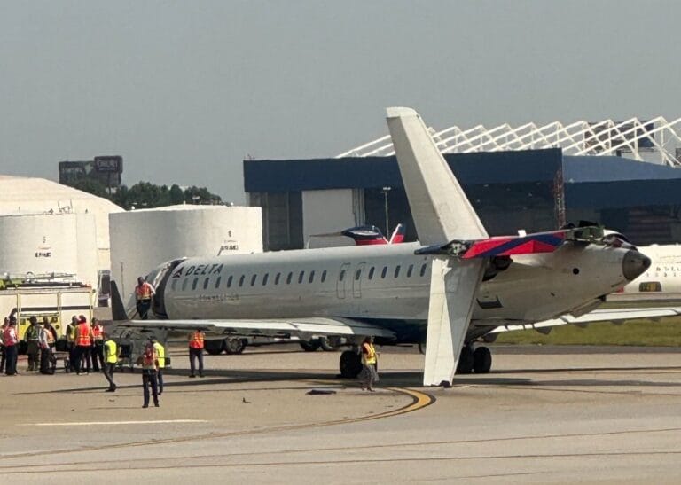 Passengers Evacuated After Delta Plane Collides with Another Aircraft at Atlanta Airport