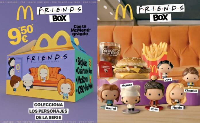 McDonald's Introduces 'Friends' Themed Adult Happy Meals with Collectible Toys in Spain